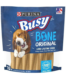 Purina Busy Made in USA Facilities Small/Medium Dog Bones, Original - 10 ct. Pouch