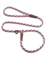 Mendota Pet Slip Leash - Dog Lead and collar combo - Made in The USA - Pink chocolate, 12 in x 4 ft - for Large Breeds