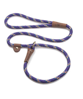 Mendota Pet Slip Leash - Dog Lead and collar combo - Made in The USA - Purple confetti, 12 in x 4 ft - for Large Breeds