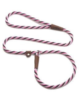 Mendota Pet Slip Leash - Dog Lead and collar combo - Made in The USA - Pink chocolate, 38 in x 4 ft - for SmallMedium Breeds