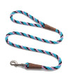 Mendota Pet Snap Leash - British-Style Braided Dog Lead, Made in The USA - Starbright, 38 in x 4 ft - for SmallMedium Breeds