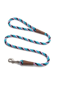 Mendota Pet Snap Leash - British-Style Braided Dog Lead, Made in The USA - Starbright, 38 in x 4 ft - for SmallMedium Breeds