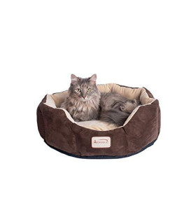 Armarkat C01HKF/MH Cozy Pet Bed 20-Inch Diameter, Mocha Beige