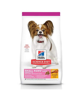 Hill's Science Diet Dry Dog Food, Adult, Light, Small Paws, Chicken Meal & Barley Recipe, 4.5 lb Bag