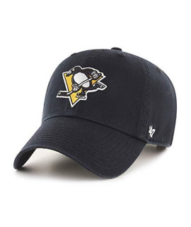 NHL Pittsburgh Penguins 47 clean Up Adjustable Hat, Black, One Size