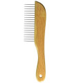 OmniPet Leather Brothers Cocker/Poodle Wooden Handle Comb