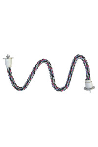 A&E cage co. Extra Small Rainbow Rope cable Perch with Wire