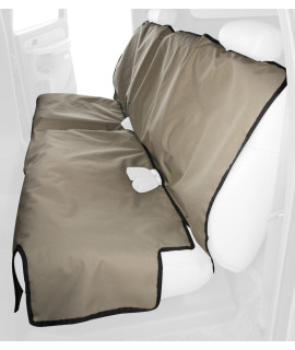 canine covers DE1021TN Econo 2nd Row Semi-custom Fit Seat Protector - Polycotton (Tan)