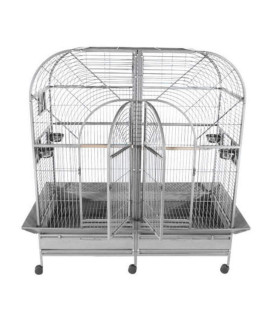 A&E cage co. Double Macaw cage 64x32 Stainless Steel