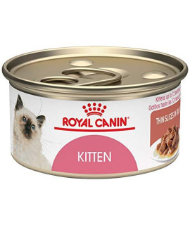 Royal Canin Feline Health Nutrition Kitten Thin Slices in Gravy Canned Cat Food, Pack of 24