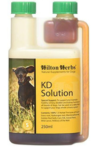 Hilton Herbs Canine KD Solution for Optimum Kidney & Urinary Function in Dogs, 0.5 pt ( 250 ml) Bottle