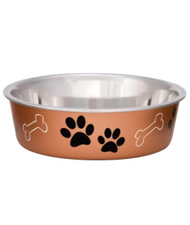 Loving Pets Metallic Bella Bowl Small copper