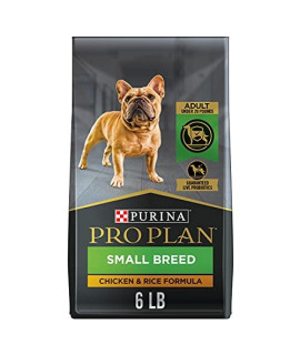 Purina Pro Plan High Protein Small Breed Dog Food, Chicken & Rice Formula - 6 lb. Bag