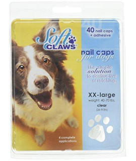 Soft Claws Dog Nail Caps Take Home Kit, XX-Large, Natural
