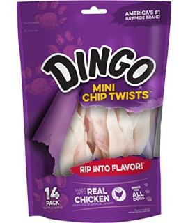 Dingo Mini Chip Twists, 14-Count