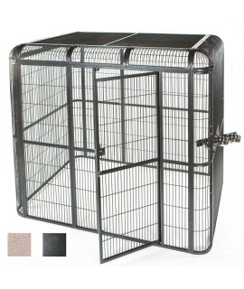 A&E cage co. Walk in Aviary 110x62 Black