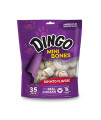 Dingo P-25002 Mini Bones, Rawhide For Small/Toy Dogs,White, 35-Count