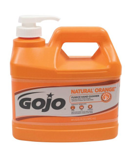 gOJO Bottle White NATURAL ORANgE citrus Scented Heavy Duty Hand cleaner 64 ounce