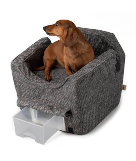Snoozer Luxury Lookout Pet car Seat, Small Luxury II, Merlin Pewter