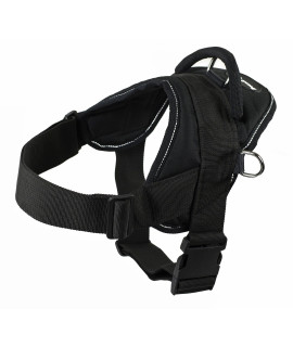 Dean and Tyler DT Dog Harness Black With Reflective Trim X-Small - Fits girth Size: 20-Inch to 23-Inch