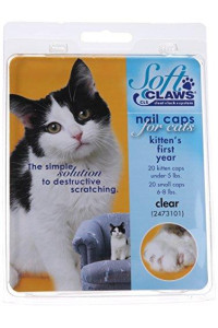 Feline Soft Claws Nail Caps Kitten Clear
