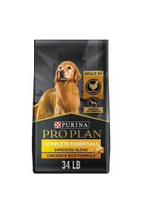 Purina Pro Plan Senior Dog Food With Probiotics For Dogs, Shredded Blend Chicken & Rice Formula - 34 Lb. Bag