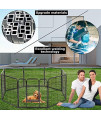 BestPet Dog Playpen for Small/Medium/Large Dogs, 40Inch Metal Dog Pen Indoor Outdoor Heavy Duty Puppy Playpen Pet Playpen Kennel Dog Fence gate with Doors,Exercise Pen for Dogs Cats,Black