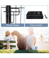 BestPet Pet Playpen Dog Kennel 8 Panel Indoor Outdoor Folding Metal Portable Puppy Exercise Pen Dog Fence,24,32,40 (40, Black)