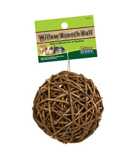 Ware Manufacturing Willow Branch Ball for Small Animals - 4-inch