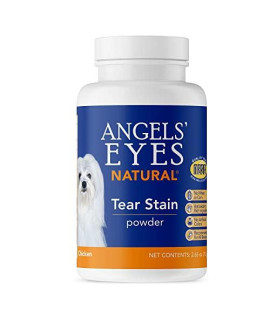 Angels Eyes NATURAL Tear Stain Prevention Powder for Dogs and Cats- 75 gram - Chicken Formula