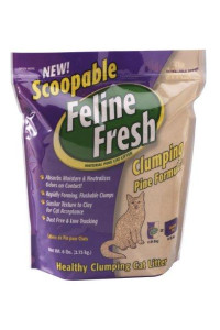 Scoopable Feline Fresh Clumping Natural Pine Cat Litter