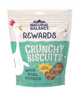Natural Balance Limited Ingredient Original Biscuits chicken & Sweet Potato grain-Free Dog Treats for Adult Dogs of All Breeds 14-oz. Pouch