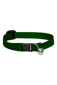 LupinePet Basics 12 green cat Safety collar with Bell , 8-12