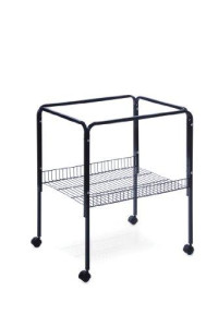 Prevue Pet Products Rolling Stand with Shelf, Black