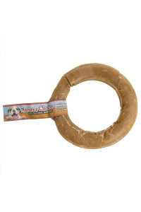 Loving Pets Dlv4720 10-Pack Natures choice Natural Pressed Rawhide Donuts For Dogs, 6-Inch