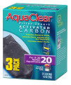 AquaClear 20 Activated Carbon Inserts, Aquarium Filter Replacement Media, 3-Pack, A1380