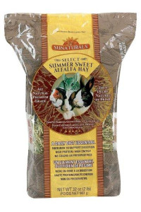 Sun Seed Company SSS88056 Sunnatural Select Summer Sweet Small Animal Alfalfa Hay, 32-Ounce