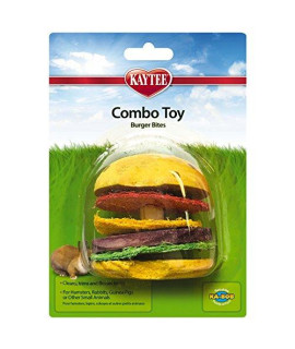 Super Pet Hamburger Small Animal Toy, Wood and Loofah