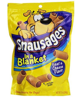 Snausages in a Blanket Beef and Cheese Dog Treats 12 oz.