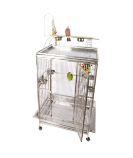 A&E cage co. Play Top cage 48x36 Stainless Steel