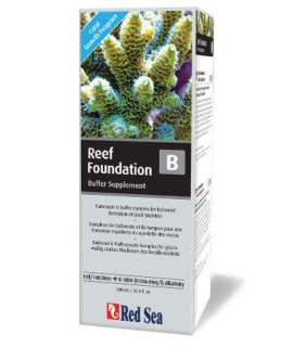 Red Sea Fish Pharm ARE22023 Reef Foundation Buffer Supplement-B for Aquarium, 500ml, Package may vary