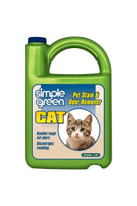 Cat Stain & Odor Remover - Enzyme Cleaner for Cat Urine, Feces, Blood, Vomit (1 gallon Refill)
