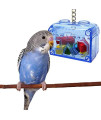 Sweet Feet and Beak Large or Small Treasure Chest - Perfect Bird Cage Toy Colorful, Safe, Easy to Install - Washable, Refillable, Non-Toxic, Foraging Box - Cage Accessories