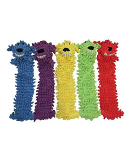Multipets 18-Inch Floppy Loofa Light Weight No Stuffing Dog Toys, Assorted Colors