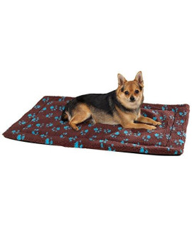 Slumber Pet ThermaPet Pawprint crate Mats-comfy and Innovative Mats for Dogs and cats Designed to Keep Pets Warm Using Their Own Body Heat Not Electricity