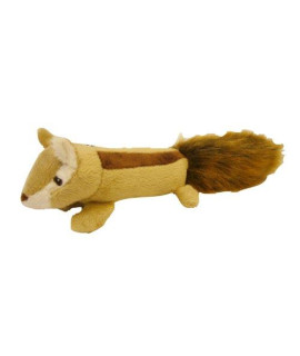 Pet Lou EZ Squeakers Dog Chew Toy 11-Inch Squirrel