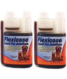 Pet Flexicose All Natural Joint Support 2 Bottles Liquid Format