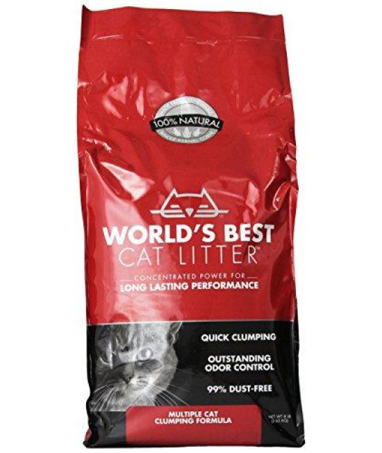 Worlds Best Cat Litter, Multiple Cat Clumping Formula, 8 Pound