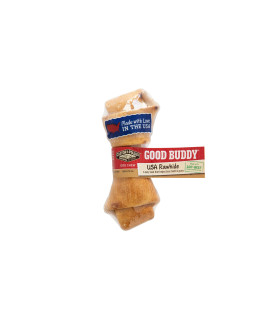 castor & Pollux good Buddy Made in USA Natural chicken Flavor Rawhide Dog Bone Treats 4-5