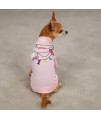 East Side Collection Polyester/Cotton Necklace Dog Tee, XX-Small, 8-Inch, Pink
